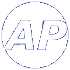 AP logo in white on dark blue